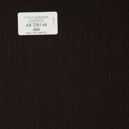 AR 2261 68 CANONICO - 100% Wool - Xám Trơn